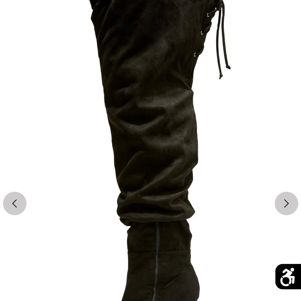 Fashion to Figure Black Over the Knee Boots